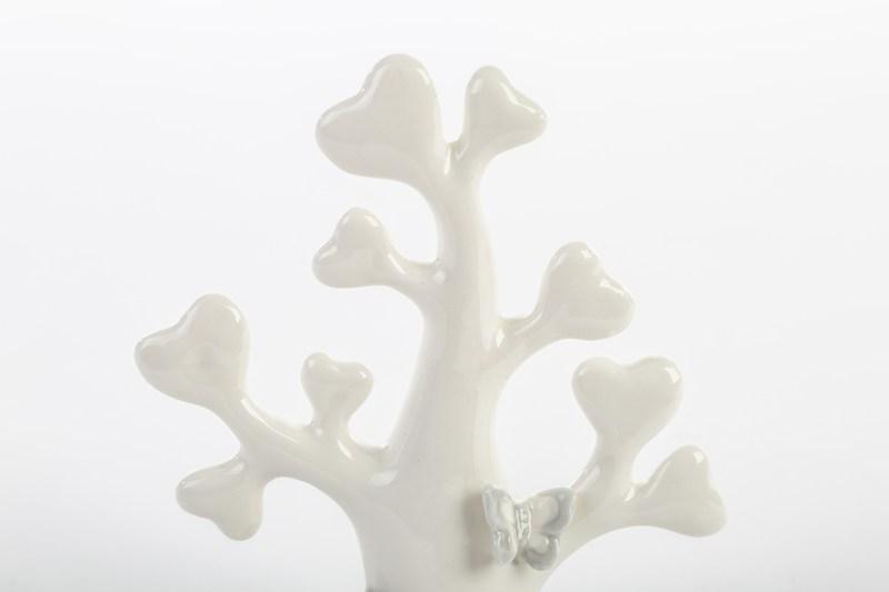 Bomboniere Bomboniera Albero Della Vita Ceramica Con Cuore E Farfalla Cm12