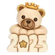 Buon Anno 2025 Thun, Teddy  in ceramica champagne Thun Natale Oggetti decorativi