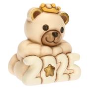 Buon Anno 2025 Thun, Teddy  in ceramica champagne Thun Natale Oggetti decorativi