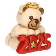 Buon Anno 2025 Thun, Teddy in ceramica rosso Thun Natale Oggetti decorativi