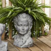 Cachepot Busto di Donna, porta piante coprivaso cm 47 Vasi Portafiori