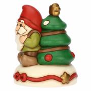 Carillon Thun gnomo Oliver e albero di Natale in ceramica, medio Thun Natale Oggetti decorativi