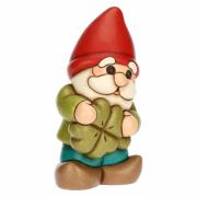 Gnomo Oliver Thun medio con quadrifoglio portafortuna Thun Figure Fantastiche