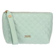 Pochette Thun in ecopelle trapuntata, verde Bigiotteria e Accessori Thun