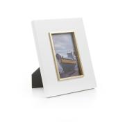 Portafoto in legno dal design moderno, portafotografie bianco bordo oro 13x18 Cornici Portafoto in Legno