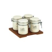 Portaspezie da tavolo collezione casa dolce Casa set 4 barattolini Barattoli e Contenitori Cucina