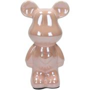 Statuetta Orsetto Teddy in ceramica rosa piccolo Statue e Soprammobili