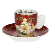 Tazzina Thun per caffÃ¨ espresso, set 2 tazze Desideri di Natale Thun Natale Accessori tavola e cucina