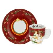 Tazzina Thun per caffÃ¨ espresso, set 2 tazze Desideri di Natale Thun Natale Accessori tavola e cucina