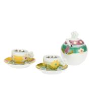 Tazzine Thun per caffÃ¨ espresso, set due Tazze con zuccheriera Florianne Tazzine CaffÃ¨ Mug Tazze e Zuccheriere