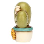 Vasetto piantina Thun cactus medio con margehrita Statue e Soprammobili