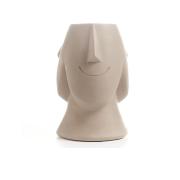 Vaso portafiori tre volti umani medio, un tocco di design per la tua casa Vasi Fiori in Ceramica